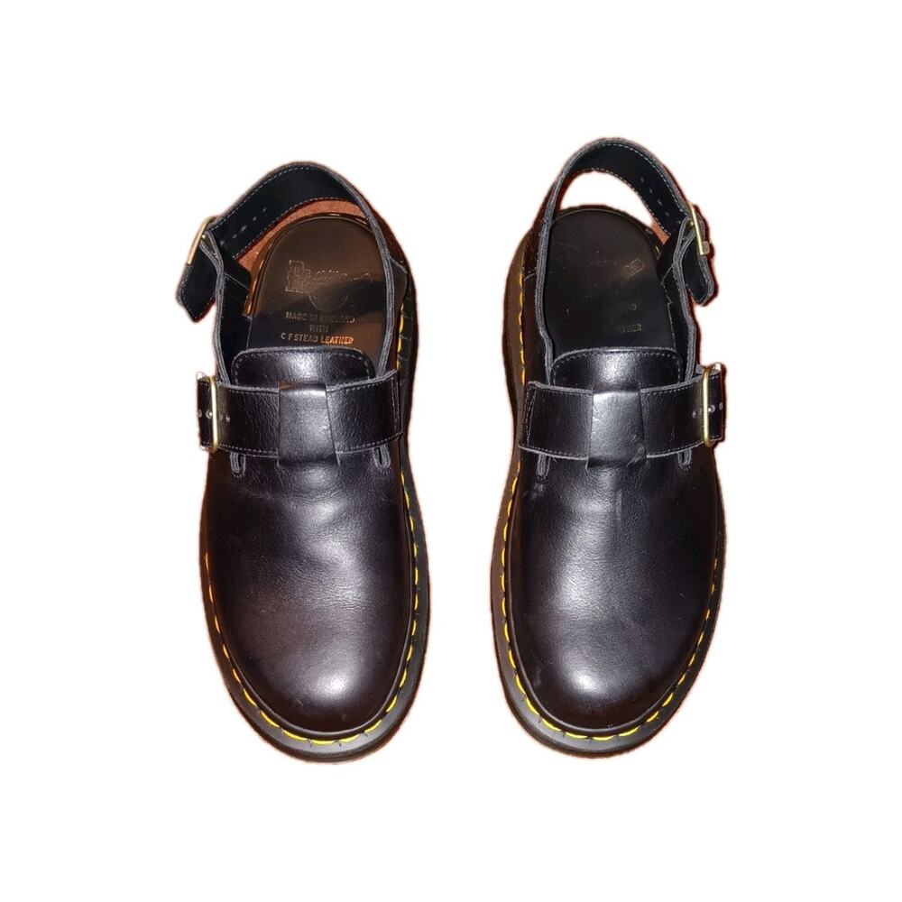 Dr. Martens Jorge Made in England Leather Slingback Mules Black UK 8 Very Clean